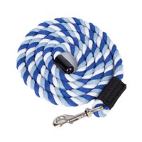 Ioensy - Cuerda De Plomo Para Caballos, Rienda De Establo, Cuerda De Cuerda Para Caballos, Para Entrenamiento De Ganado, Azul Y Blanco