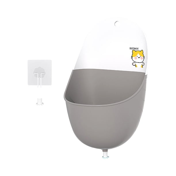 Inodoro portátil para , material suave y duradero, dibujos animados con , orinal colgante para niños, orinal para , viaje, tren para , GRIS