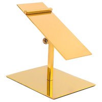 Magideal - Soporte De Almacenamiento De Material Acero Inoxidable Antideslizante Soportes De Exhibición De Duraderos Para Comerciales Tiendas De , Estante Bajo Dorado