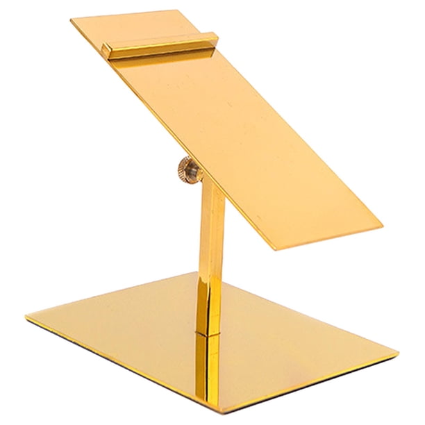 Soporte de almacenamiento de material acero inoxidable Antideslizante Soportes de exhibición de duraderos para comerciales Tiendas de , Estante bajo dorado