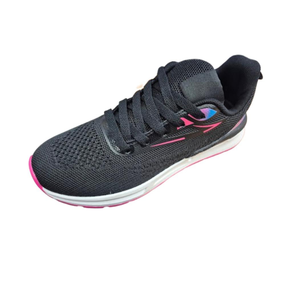 Vinnys Outlet - Zapatilla Deportiva Mujer Negro Fucsia