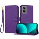 thumbnail image 1 of Funda Cartera para Motorola Moto G55 Tarjetero Soporte Magnético y Correa Morado, 1 of 5