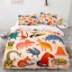 thumbnail image 1 of 3D Dinosaur Bed Covers Bedding Set, Cover Cartoon Animal 3-Piece Set 1 Bed Cover ,Queen Comforter Sets Bed Sheets, 1 of 5