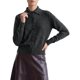 thumbnail image 1 of INSPIRE CHIC Cárdigan de punto suave y cálido para mujer con cuello, botones frontales, manga larga, elegante para otoño e invierno, oficina, casual, grande, gris, 1 of 6