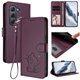 thumbnail image 2 of Infinix HOT 60 PRO 4G Funda Billetera con Estampado de Gato, Morado Oscuro, 2 of 6