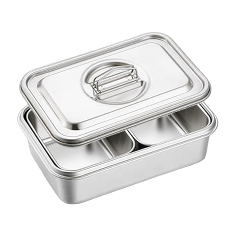 Bothyi - Chafing Buffet Chafer Set Hot Pot Chafer Para Banquetes Condimentos De Cocina 2 Compartimentos