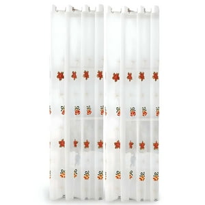 Genérico - 2 Panel De Cortina Visillo Diseño Navideño 140X230 Cm V1