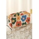 thumbnail image 4 of Cosmetiquero Maquillaje Square tela pana flores Gloriahoon, 4 of 6