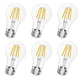thumbnail image 1 of Bombilla LED Qingmiao A19 E26, base regulable, 4 W, 400 lm, 3000 K, paquete de 6, 1 of 7