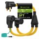 thumbnail image 1 of Portvoi Adaptador divisor Y de 30 A NEMA 10‑30P a 14‑50R/10‑30R, 3 ft, 1 of 9
