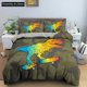 thumbnail image 1 of Dinosaur Pattern Luxury Bedding Set Cute Quilt Cover Bed Cover With Pillowcase Boys Adult, 1 of 5