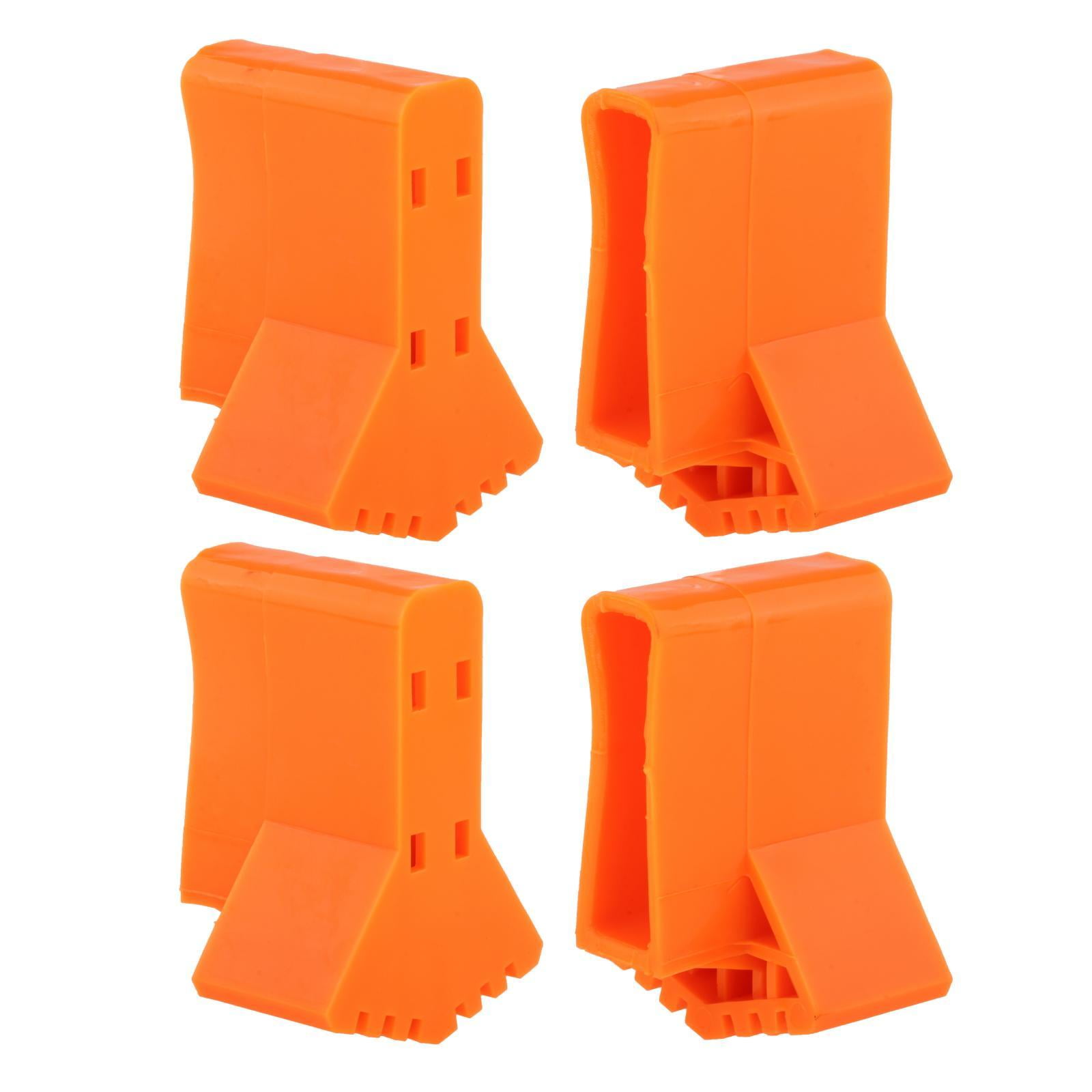 Magideal - Paquete De 4 Fundas Para Pies De Escalera, Pata De Escalera De Ático, Pie De Silicona Duradero Para Muebles Amarillo