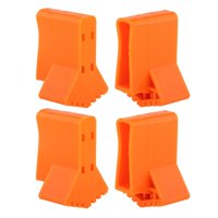 Magideal - Paquete De 4 Fundas Para Pies De Escalera, Pata De Escalera De Ático, Pie De Silicona Duradero Para Muebles Amarillo