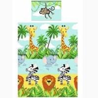 Milsleep - Jungle Wild Animals Kids Child Bedding Toddler Twin Full Duvet / Comforter