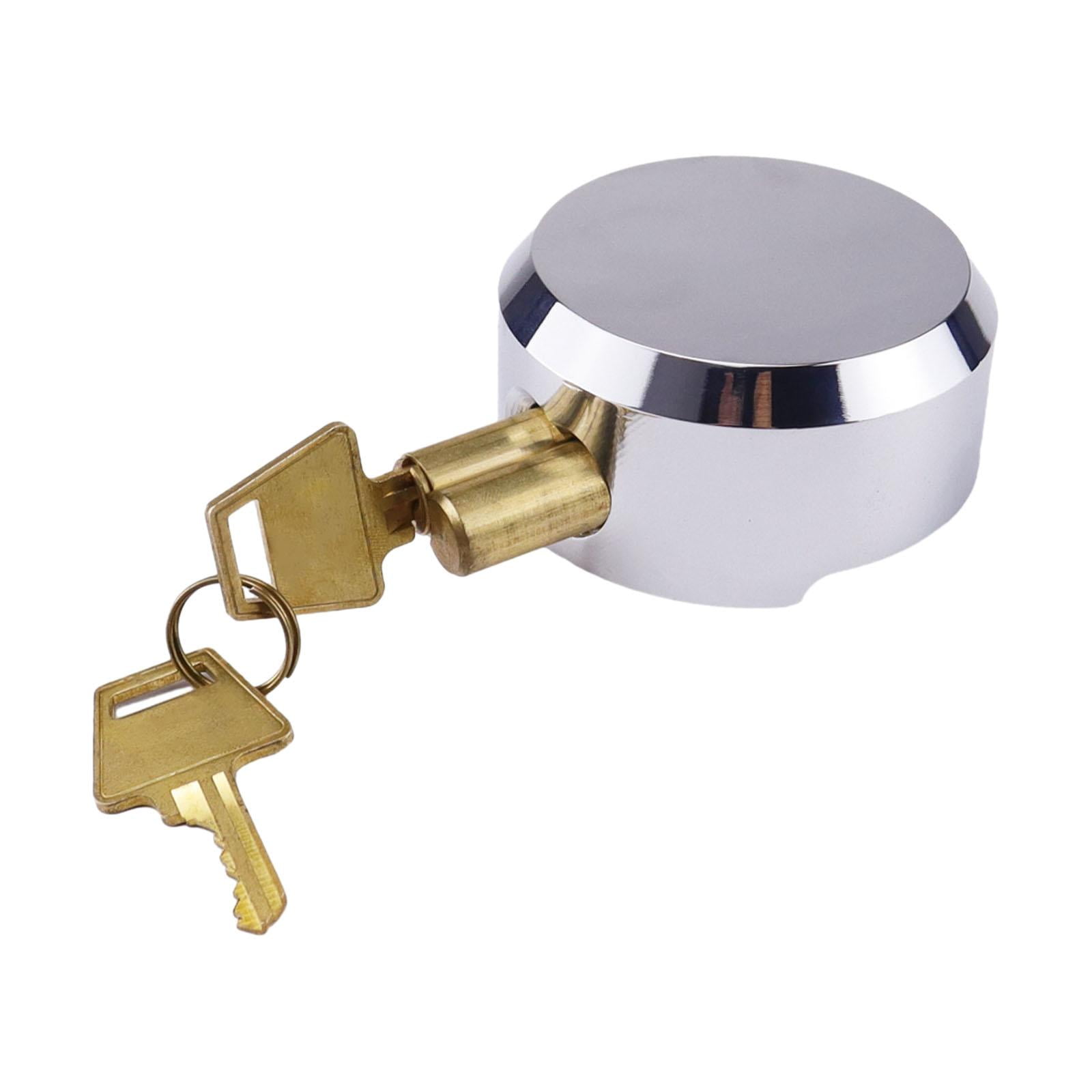 Magideal - Candado Con Grillete Oculto, Candado De Remolque Resistente Con Llave Para Carga De Puerta De Tiendas