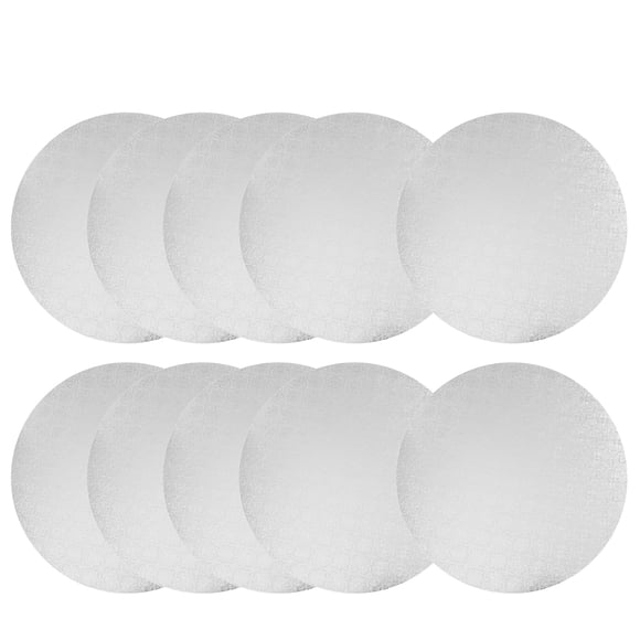 Tabla redonda O'CREME para tartas y pastelería blanca, 9 pulgadas, paquete de 10