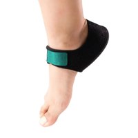 Theramart - Par De Taloneras De Gel Y Tela Con Soporte Negro S