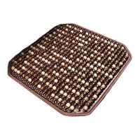 Magideal - Cojín De Asiento Funda Protectora Transpirable Tapete De Cuentas De Madera Almohadilla De Enfriamiento Con Diseño Ergonómico Adecuado Para Coches Y Ca Marrón