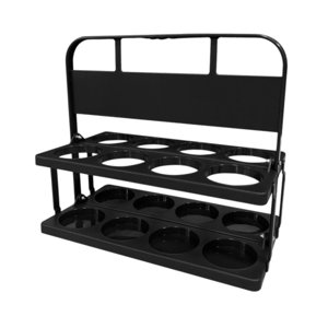 Ioensy - Portabotellas Reutilizable Para Fútbol, Ideal Para Viajes, Camping Y Bar, Color Negro