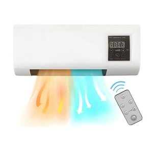 Novystor - Calefactor Mural 2 En 1 1800W Con Control Y Colgador Ropa