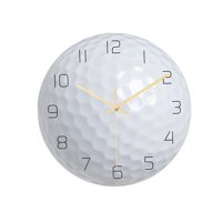 Bothyi - Reloj De Pared Con Bola Deportiva Redonda, 12 Pulgadas, Silencioso, Sin Tictac, Para Colgar En El Hogar, Dormitorio, Golf