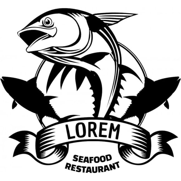 Decomural Seafood Restaurant Lorem Fish WS-46624
