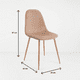 thumbnail image 4 of Pack de 4 Sillas Spoon Terciopelo - Beige, 4 of 7