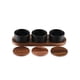 thumbnail image 1 of Set de condimentos Kalmar Home de cerámica negra sobre madera de acacia, 1 of 3
