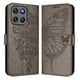 thumbnail image 1 of Funda cartera mariposa para Motorola Moto G67 Power con soporte y ranuras para tarjetas Gris, 1 of 6