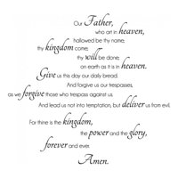 Rienda Libre Graphics - Decomural The Lords Prayer Christianity Ws-42952