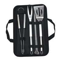 Ioensy - Herramientas Para Barbacoa Con Bolsa De Almacenamiento, Herramienta Para Parrilla De Barbacoa, Herramientas Para Asar De Alta Resistencia, 7 Juegos