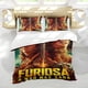 thumbnail image 5 of Mad Max Furiosa Conjunto de sábanas temático, trío de piezas, cómodo y amigable con la piel, diseño único, regalo de decoración para el hogar para familiares, amigos y fans,140cm *210cm, 5 of 6
