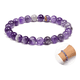 thumbnail image 1 of Pulsera amatista natural 8mm mujer energía protección calma, 1 of 3