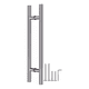 thumbnail image 1 of Manija doble tipo H inox 100 cm puerta vidrio, plateado #1, 1 of 3