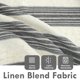 thumbnail image 2 of Cortinas DriftAway, mezcla de lino a rayas verticales, 244 cm, color gris, 2 of 8