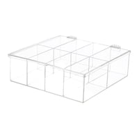 Magideal - Caja Organizadora De Almacenamiento De Bolsas De Té Con Tapa Con Bisagra Para Gabinete De Cocina, Encimera, Despensa, Para Paquetes De Café, Paquetes
