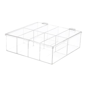 Magideal - Caja Organizadora De Almacenamiento De Bolsas De Té Con Tapa Con Bisagra Para Gabinete De Cocina, Encimera, Despensa, Para Paquetes De Café, Paquetes