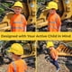 thumbnail image 4 of Casco de construcción infantil ajustable amarillo Babu Works, 4 of 6
