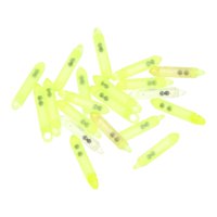 Magideal - 20 Piezas De Tackle De Pesca Sonajeros 3 Mmx16 Mm Con Bolas Dentro De Las Herramientas De Pesca De Agua Dulce Insertar Casquillos De Tubo Materiales Verde Amarillo