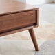 thumbnail image 3 of Elevating Center Table Low Table 100% Solid Oak Wood Top Plate Desk Coffee Table Width 120 x Depth 65 x Height 45 cm Study Desk Work From Home Easy To Assemble Walnut Color Wood With Storage Shelf, 3 of 3