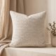thumbnail image 1 of 2 Fundas Cojin Tejido Waffle Natural 45x45 cm Decorativo - Coleccion Portland Modelo Paja Beige, 1 of 2