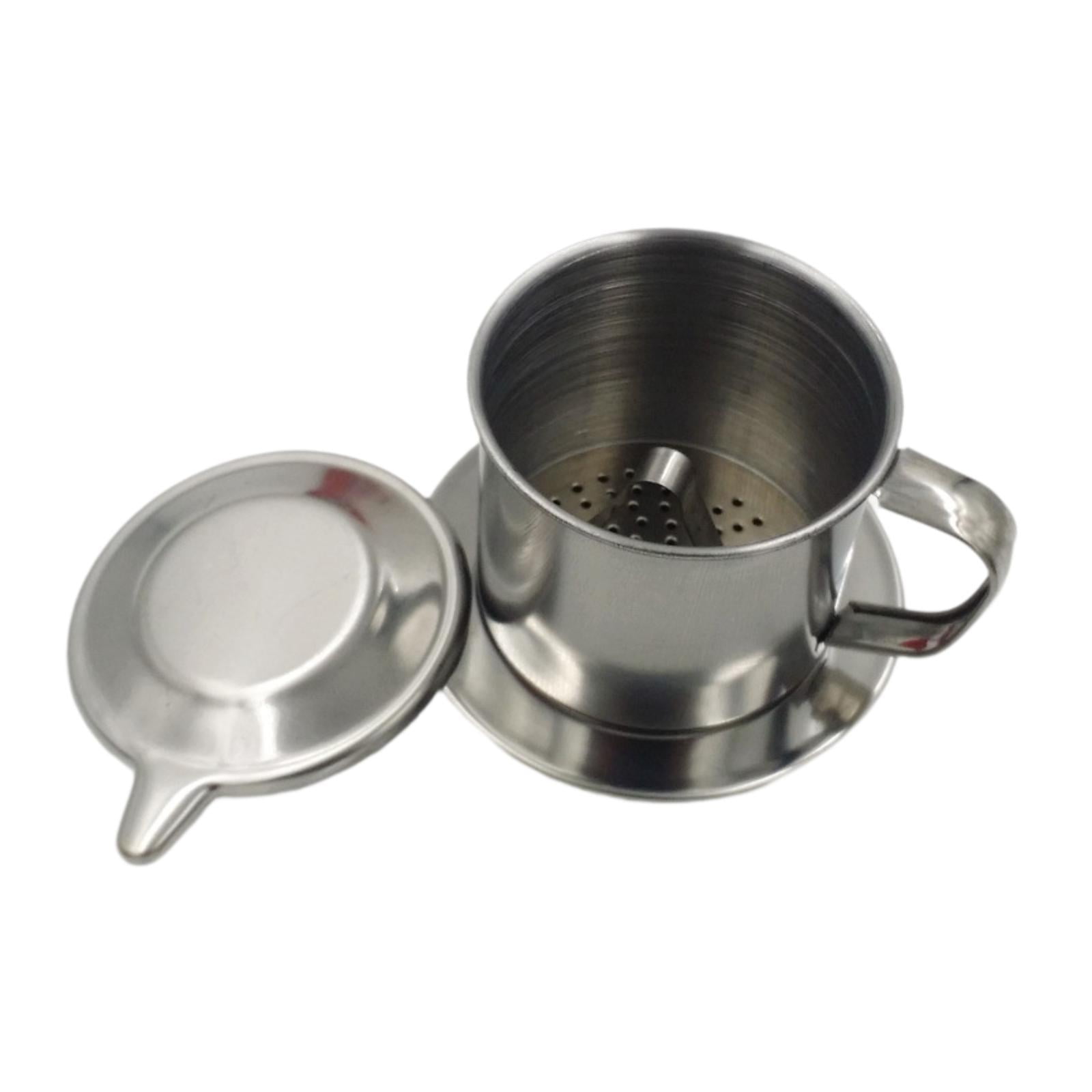 Magideal - Cafetera Vietnamita Con Filtro, Taza Infusora, Filtro De Café Vietnamita Reutilizable De Acero Inoxidable Para El Hogar, Bar, Regalos Navideños 9t