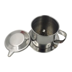 Magideal - Cafetera Vietnamita Con Filtro, Taza Infusora, Filtro De Café Vietnamita Reutilizable De Acero Inoxidable Para El Hogar, Bar, Regalos Navideños 9T