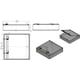 thumbnail image 3 of Cesta para piezas S Stainless Group 28 × 28 × 8 cm con tapa, 3 of 4