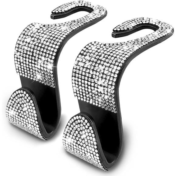Ganchos Asiento Auto Bling Rhinestone 2 Unid 45kg