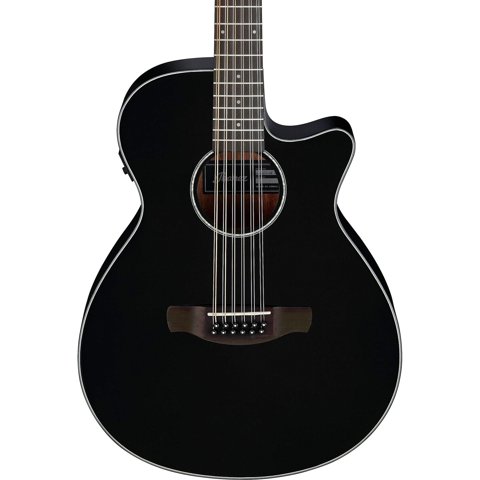 Guitarra Acústica-Eléctrica Ibanez Aeg5012 12 Cuerdas Negra