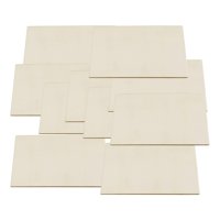 Bothyi - 10X Tableros De Tilo Hojas De Madera Contrachapada En Blanco Para Manualidades De Madera Decoración Del Hogar