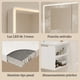 thumbnail image 4 of Vanitorio De Panal Aluminio + Botiquín Espejo Inteligente C2 Blanco Un Agujero, 4 of 8