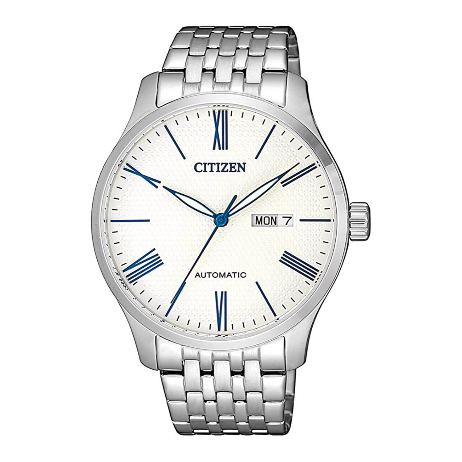 Reloj Automático Citizen Nh8350-59B Acero Inoxidable Blanco Hombre