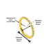 thumbnail image 2 of Argollas Emma 10mm 16G titanio ASTM f136 zirconias PVD, 2 of 3